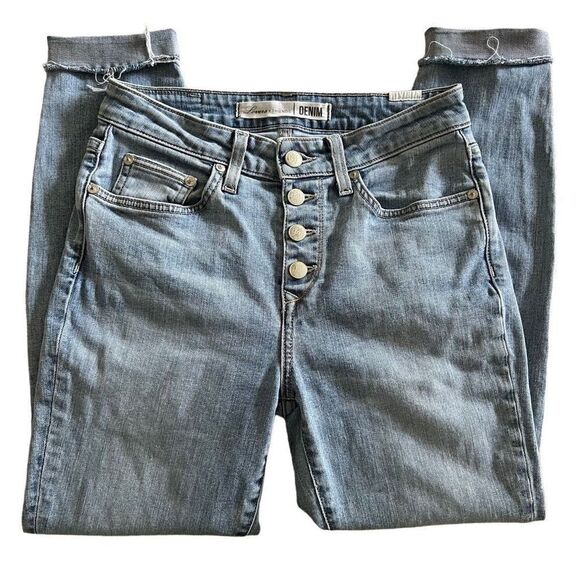 Lovers + Friends Mason Hi-rise Skinny Exposed Button Fly Jeans 25 - Picture 2 of 14